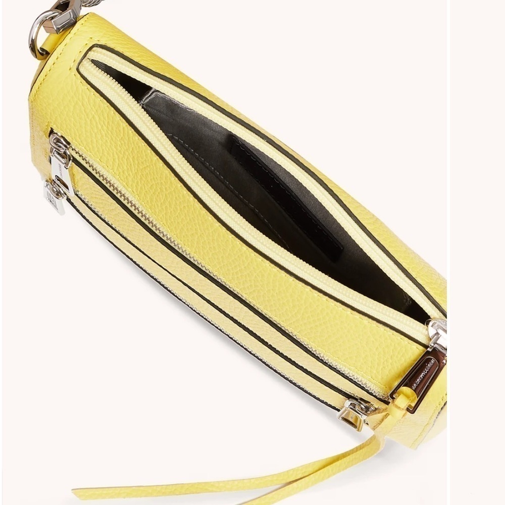 Rebecca Minkoff Mini 5 Zip Yellow Crossbody Bag - Picture 13 of 13
